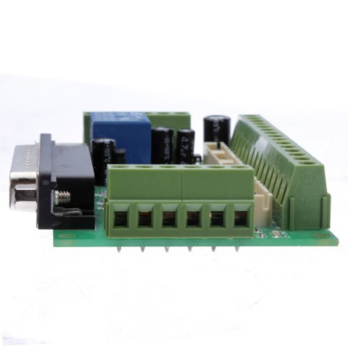 5 Axis CNC Interface Adapter Breakout Board For Stepper Motor Driver MaCH3 + USB Cable, MaCH3 CNC Controller With Light Coupling