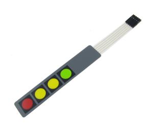 12V 1*4 4 Key Matrix Membrane Switch Keypad Keyboard