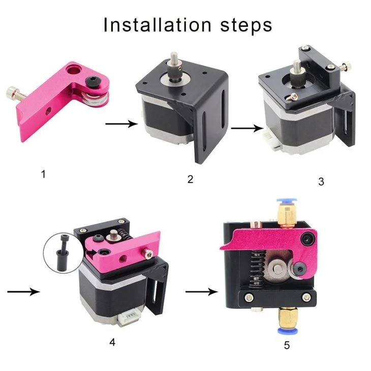 MK8 All Metal Bowden Extruder Kit Bulk Parts MK8 All Metal Bowden Extruder Kit Bulk Parts
